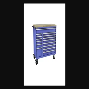 Champion Tool Storage D1800DB13MB8BBT-BB Cabinet, 56-1/2 x 39-3/8 x 28-1/2 Inch Size, 13 Drawers, Bright Blue | CJ6BEP