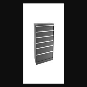 Champion Tool Storage D27000601ILCFTB-DG Cabinet, 56-1/2 x 59-1/2 x 28-1/2 Inch Size, 6 Drawers, 117 Compartment, Dark Gray | CJ6BVW