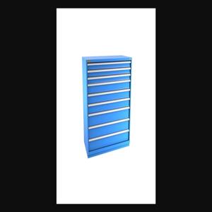 Champion Tool Storage D27000901ILCFTB-BB Cabinet, 56-1/2 x 59-1/2 x 28-1/2 Inch Size, 9 Drawers, 174 Compartment, Bright Blue | CJ6BMC