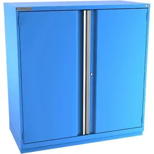 Champion Tool Storage D27002FDIL-BB Cabinet, 56-1/2 x 59-1/2 x 28-1/2 Inch Size, 2 Doors, 3 Shelves, Bright Blue | CJ6BZW