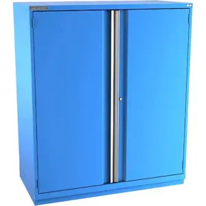 Champion Tool Storage D30502FDIL-BB Cabinet, 56-1/2 x 66-3/8 x 28-1/2 Inch Size, 2 Doors, 3 Shelves, Bright Blue | CJ6BZX