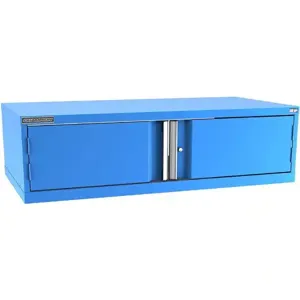 Champion Tool Storage D6002FDIL-BB Cabinet, 56-1/2 x 15-3/4 x 28-1/2 Inch Size, 2 Doors, Bright Blue | CJ6BZP