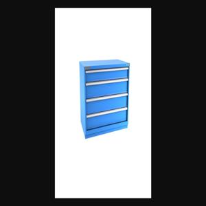 Champion Tool Storage E15000401ILCFTB-BB Cabinet, 47 x 35-7/8 x 28-1/2 Inch Size, 4 Drawers, 84 Compartment, Bright Blue | CJ6BKV