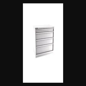 Champion Tool Storage E15000402ILCFTB-LG Cabinet, 47 x 35-7/8 x 28-1/2 Inch Size, 4 Drawers, 104 Compartment, Light Gray | CJ6BPU