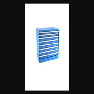 Champion Tool Storage E15000801ILCFTB-BB Cabinet, 47 x 35-7/8 x 28-1/2 Inch Size, 8 Drawers, 240 Compartment, Bright Blue | CJ6BLA