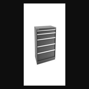 Champion Tool Storage E18000502ILCFTB-DG Cabinet, 47 x 41-3/4 x 28-1/2 Inch Size, 5 Drawers, 128 Compartment, Dark Gray | CJ6BUZ