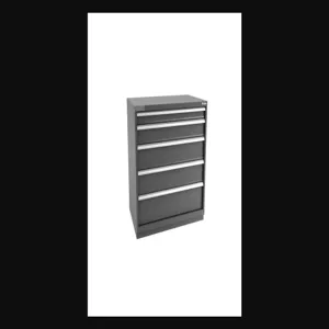 Champion Tool Storage E18000502ILCFTB-DG Cabinet, 47 x 41-3/4 x 28-1/2 Inch Size, 5 Drawers, 128 Compartment, Dark Gray | CJ6BUZ