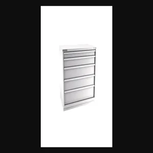 Champion Tool Storage E18000502ILCFTB-LG Cabinet, 47 x 41-3/4 x 28-1/2 Inch Size, 5 Drawers, 128 Compartment, Light Gray | CJ6BQB