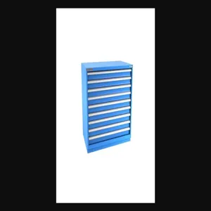 Champion Tool Storage E18000901ILCFTB-BB Cabinet, 47 x 41-3/4 x 28-1/2 Inch Size, 9 Drawers, 228 Compartment, Bright Blue | CJ6BLH