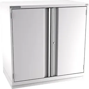 Champion Tool Storage E21002FDIL-LG Cabinet, 47 x 45-1/4 x 28-1/2 Inch Size, 2 Doors, 2 Shelves, Light Gray | CJ6CBB