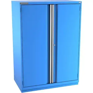 Champion Tool Storage E30502FDIL-BB Cabinet, 47 x 66-3/8 x 28-1/2 Inch Size, 2 Doors, 3 Shelves, Bright Blue | CJ6BZN