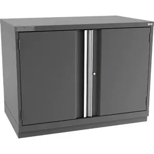 Champion Tool Storage E15002FDIL-DG Cabinet, 47 x 35-7/8 x 28-1/2 Inch Size, 2 Doors, 1 Shelf, Dark Gray | CJ6CCP