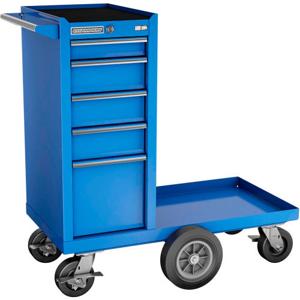 Champion Tool Storage FMP1505LMC-BL Maintenance Cart, 15 Inch Width, 20 Inch Depth, 5 Drawer-Blue | CJ6CEE