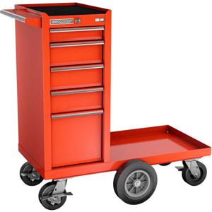 Champion Tool Storage FMP1505LMC-RD Maintenance Cart, 15 Inch Width, 20 Inch Depth, 5 Drawer-Red | CJ6CEC