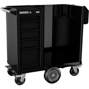 Champion Tool Storage FMP1505LMCS-BK Cabinet, 15 x 20 Inch Size, 5 Drawers, Sanitization Cart, Black | CJ6BDF