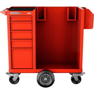 Champion Tool Storage FMP1505LMCS-RD Cabinet, 15 x 20 Inch Size, 5 Drawers, Sanitization Cart, Red | CJ6BDE