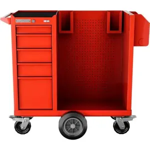 Champion Tool Storage FMP1505LMCS-RD Cabinet, 15 x 20 Inch Size, 5 Drawers, Sanitization Cart, Red | CJ6BDE