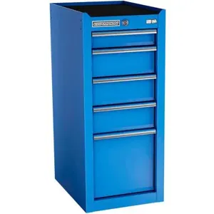 Champion Tool Storage FMP1505SL-BL Side Cabinet, 15 x 20 Inch Size, 5 Drawers, Blue | CJ6BDD