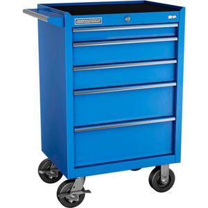 Champion Tool Storage FMP2705RC-BL Cabinet, 27 x 20 Inch Size, 5 Drawers, Casters, Blue | CJ6BCZ
