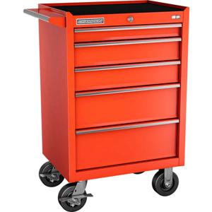 Champion Tool Storage FMP2705RC-RD Cabinet, 27 x 20 Inch Size, 5 Drawers, Casters, Red | CJ6BCV