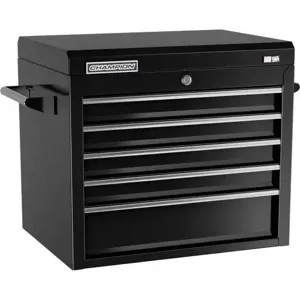 Champion Tool Storage FMP2705TC-BK Cabinet, 27 x 20 Inch Size, 5 Drawers, Top Chest, Black | CJ6BBY