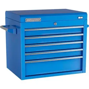 Champion Tool Storage FMP2705TC-BL Cabinet, 27 x 20 Inch Size, 5 Drawers, Top Chest, Blue | CJ6BBZ