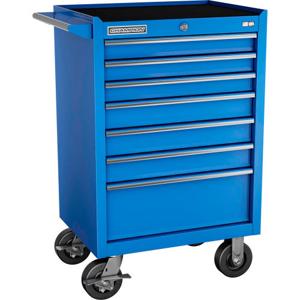 Champion Tool Storage FMP2707RC-BL Cabinet, 27 x 20 Inch Size, 7 Drawers, Casters, Blue | CJ6BDA