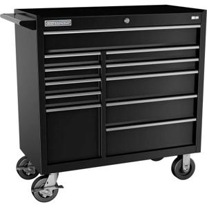 Champion Tool Storage FMP4111RC-BK Cabinet, 41 x 20 Inch Size, 11 Drawers, Casters, Black | CJ6BBN