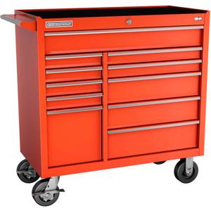 Champion Tool Storage FMP4111RC-RD Cabinet, 41 x 20 Inch Size, 11 Drawers, Casters, Red | CJ6BBM