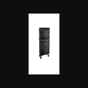Champion Tool Storage FMP4121RC-BK Cabinet, 41 x 20 Inch Size, 21 Drawers, Top Chest/Cabinet, Casters, Black | CJ6BCJ