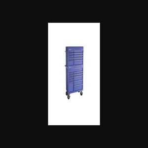 Champion Tool Storage FMP4121RC-BL Cabinet, 41 x 20 Inch Size, 21 Drawers, Top Chest/Cabinet, Casters, Blue | CJ6BCL