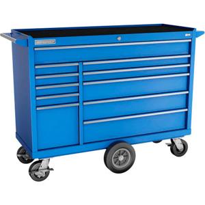 Champion Tool Storage FMP5411MC-BL Maintenance Cart, 54 Inch Width, 20 Inch Depth, 11 Drawer, Blue | CJ6CDY