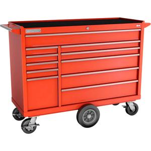 Champion Tool Storage FMP4111MC-RD Maintenance Cart, 41 Inch Width, 20 Inch Depth, 11 Drawer, Red | CJ6CDZ