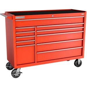 Champion Tool Storage FMP5411RC-RD Cabinet, 54 x 20 Inch Size, 11 Drawers, Casters, Red | CJ6BBJ