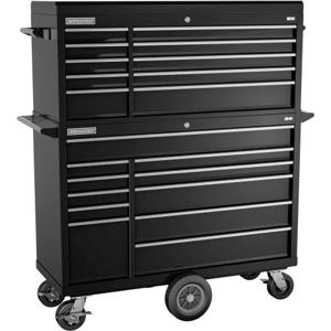 Champion Tool Storage FMP5421MC-BK Cabinet, 54 x 20 Inch Size, 21 Drawers, Top Chest/Cabinet and Cart,Black | CJ6BCD