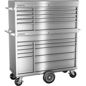 Champion Tool Storage FMPS5421MC Cabinet, 54 x 20 Inch Size, 21 Drawers, Top Chest/Cabinet and Cart | CJ6BAT