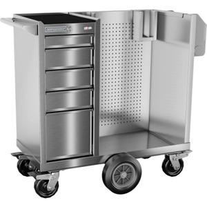 Champion Tool Storage FMPS1505LMCS Cabinet, 15 x 20 Inch Size, 5 Drawers, Santization Cart | CJ6BBH