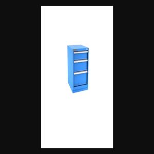 Champion Tool Storage N12000301ILCFTB-BB Cabinet, 22-3/16 x 29-7/8 x 28-1/2 Inch Size, 3 Drawers, 17 Compartment, Bright Blue | CJ6BHN