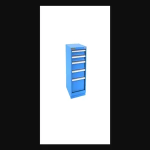 Champion Tool Storage N15000501ILCFTB-BB Cabinet, 22-3/16 x 35-7/8 x 28-1/2 Inch Size, 5 Drawers, 42 Compartment, Bright Blue | CJ6BHY