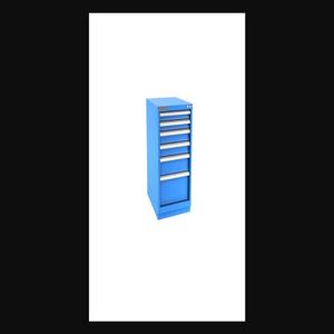 Champion Tool Storage N15000601ILCFTB-BB Cabinet, 22-3/16 x 35-7/8 x 28-1/2 Inch Size, 6 Drawers, 58 Compartment, Bright Blue | CJ6BHZ