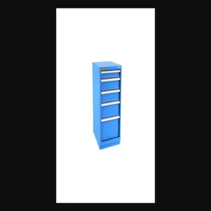 Champion Tool Storage N18000501ILCFTB-BB Cabinet, 22-3/16 x 41-3/4 x 28-1/2 Inch Size, 5 Drawers, 38 Compartment, Bright Blue | CJ6BJD