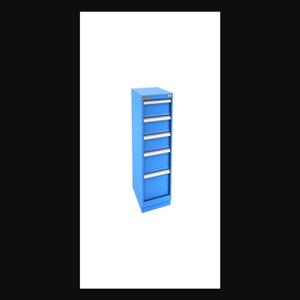 Champion Tool Storage N18000502ILCFTB-BB Cabinet, 22-3/16 x 41-3/4 x 28-1/2 Inch Size, 5 Drawers, 25 Compartment, Bright Blue | CJ6BJE