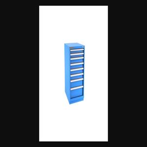Champion Tool Storage N18000801ILCFTB-BB Cabinet, 22-3/16 x 41-3/4 x 28-1/2 Inch Size, 8 Drawers, 90 Compartment, Bright Blue | CJ6BJH