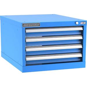 Champion Tool Storage N6000401ILC-BB Cabinet, 22-3/16 x 15-3/4 x 28-1/2 Inch Size, 4 Drawers, 50 Compartment, Bright Blue | CJ6BHM