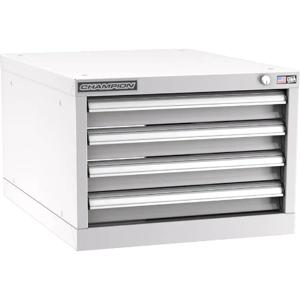 Champion Tool Storage N6000401ILC-LG Cabinet, 22-3/16 x 15-3/4 x 28-1/2 Inch Size, 4 Drawers, 50 Compartment, Light Gray | CJ6BMK