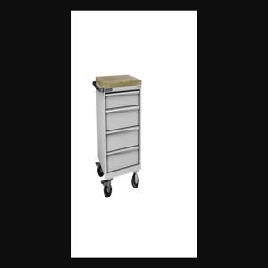 Champion Tool Storage S15000401ILMB8BBT-LG Cabinet, 28-1/4 x 43-1/4 x 28-1/2 Inch Size, 4 Drawers, Light Grey | CJ6BER