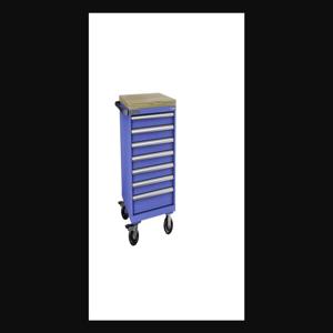 Champion Tool Storage S15000701ILCMB8BBT-BB Cabinet, 28-1/4 x 43-1/4 x 28-1/2 Inch Size, 7 Drawers, 83 Compartment, Bright Blue | CJ6BDL