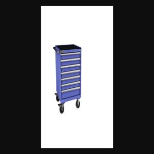 Champion Tool Storage S15000702ILCMB8S1RT-BB Cabinet, 28-1/4 x 43-1/4 x 28-1/2 Inch Size, 7 Drawers, 114 Compartment, Bright Blue | CJ6BDX