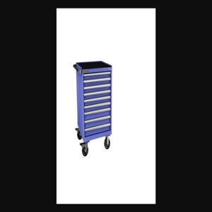 Champion Tool Storage S15000901ILCMB8S1RT-BB Cabinet, 28-1/4 x 43-1/4 x 28-1/2 Inch Size, 9 Drawers, 161 Compartment, Bright Blue | CJ6BDZ