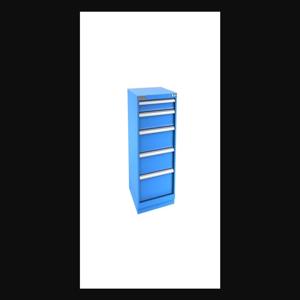 Champion Tool Storage S18000501ILCFTB-BB Cabinet, 28-1/4 x 41-3/4 x 28-1/2 Inch Size, 5 Drawers, 54 Compartment, Bright Blue | CJ6BJR